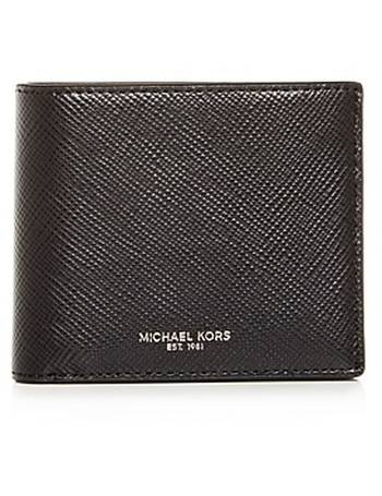 Michael Kors Men's Mason Cross Grain Leather Card Case