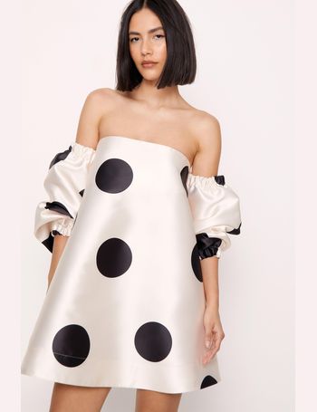 Polka dot store dress nasty gal