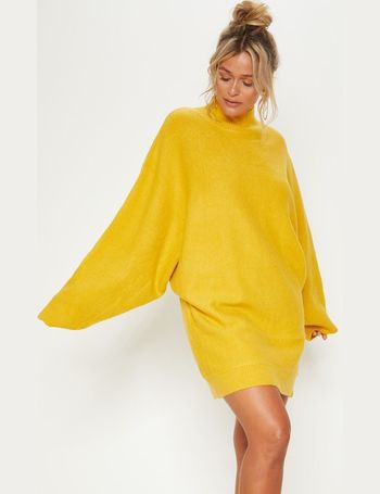 mustard colour jumper dress