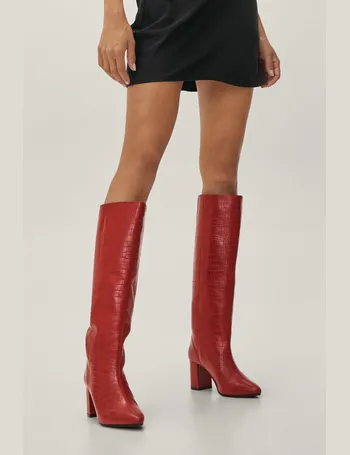 debenhams red boots