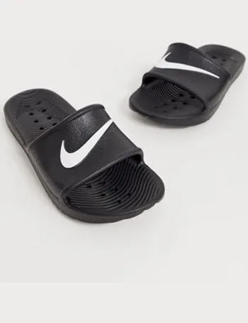 nike black sliders