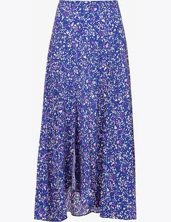 ISABEL MARANT Sakura abstract-print skirt - Purple