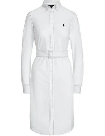 Shop Polo Ralph Lauren Women's White Shirt Dresses up to 30% Off |  DealDoodle