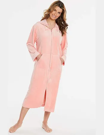 pretty secrets velour zip gown