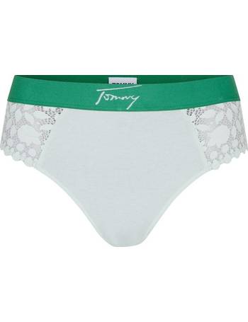 Tommy Hilfiger high waist bikini style brief in green
