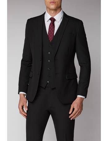 Black Stretch Skinny Fit Suit Trouser