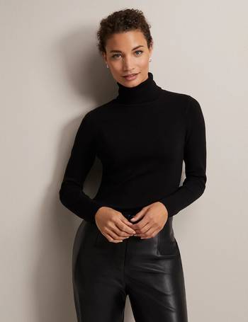 Shop Marks & Spencer Women's Black Roll Neck Jumpers up to 65% Off