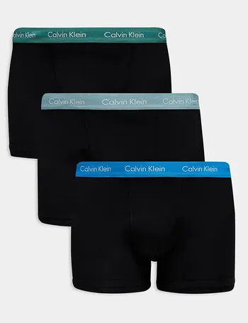 Calvin Klein 3 pack Cotton Stretch trunks, ASOS