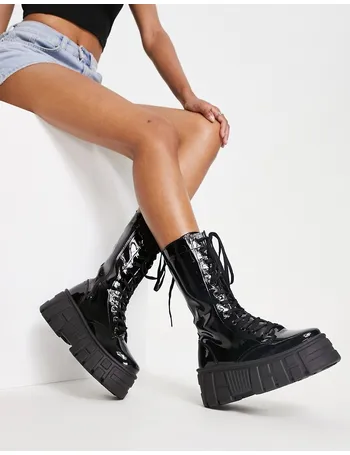 asos courtney chunky lace up boots