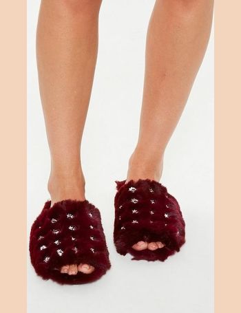 Fur slippers deals missguided