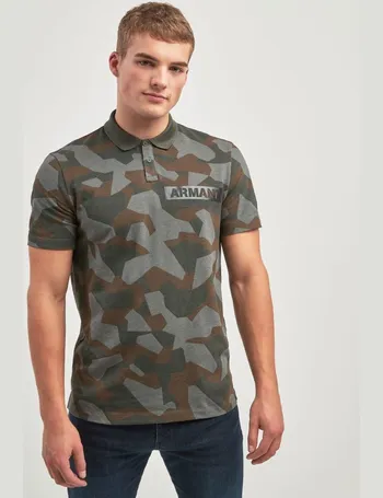 Shop Armani Exchange Men's Green Polo Shirts up to 55% Off | DealDoodle