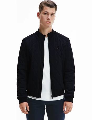 tommy hilfiger stretch diamond quilted jacket