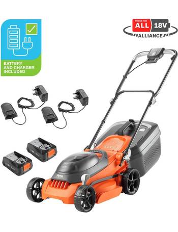 Battery on sale lawnmowers argos