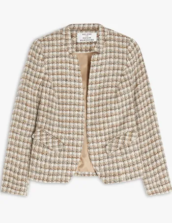 helene berman notch collar tweed jacket