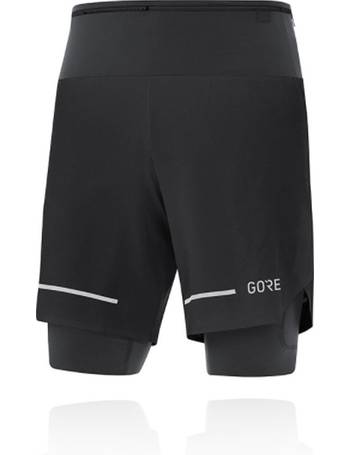 Gore Wear R7 2in1 Shorts Black Men's Running Shorts Negro