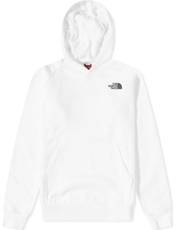 white north face half zip