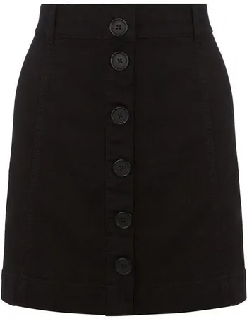 chambray button skirt oasis