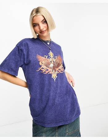 Daisy Street relaxed t-shirt with crystals print