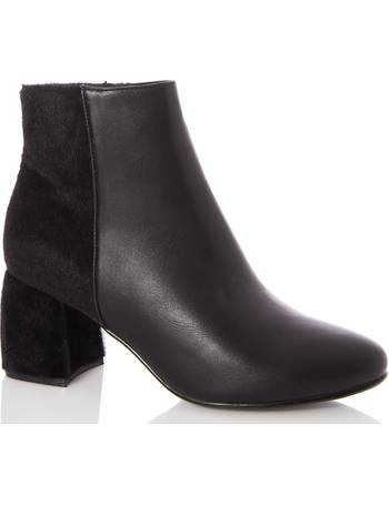 Quiz block clearance heel ankle boots