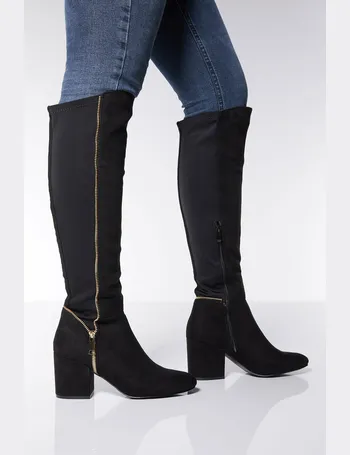 quiz knee high boots