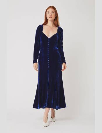 Ghost blue 2025 velvet dress