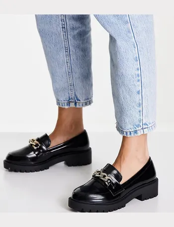 wide fit chunky loafers womens