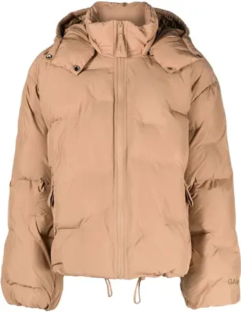 GANNI Oversized Zipped Puffer Jacket - Farfetch