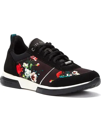 ted baker nemar floral trainers black