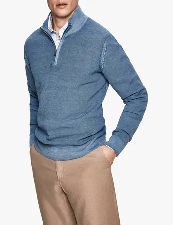 hackett quarter zip