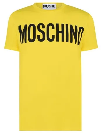 Moschino Logo T Shirt Beige
