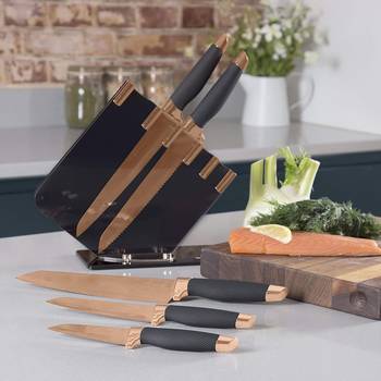 Karaca Goldest 5 Piece Premium Knife Set, Gold - KARACA UK