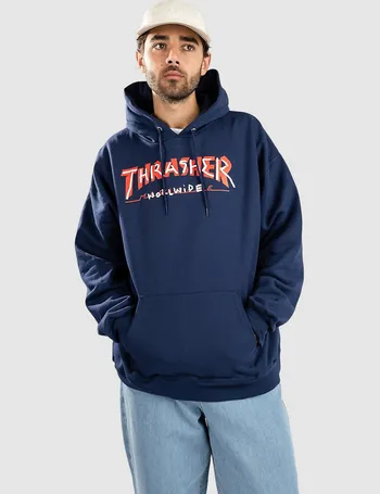 Thrasher hoodie blue discount tomato