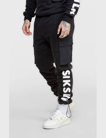 Shop SikSilk Men's Black Cargo Trousers up to 65% Off