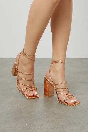 Faith delly rose gold heeled sandals sale