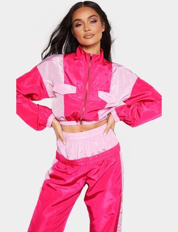 pink shell tracksuit