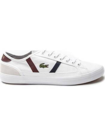 lacoste white trainers