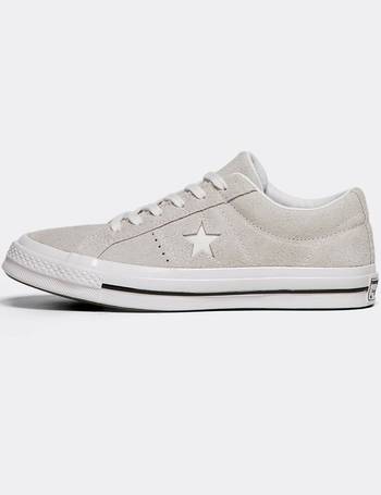 converse white leather one star trainers