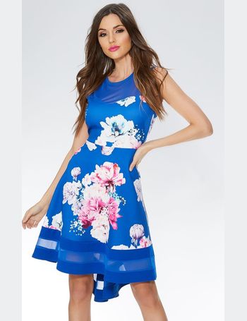 quiz blue and pink floral dress