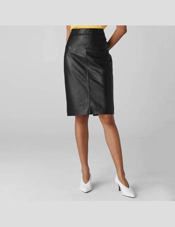 Kel Leather Pencil Skirt