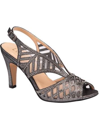 Buy the pewter Lotus ladies' Immy peep toe shoes online