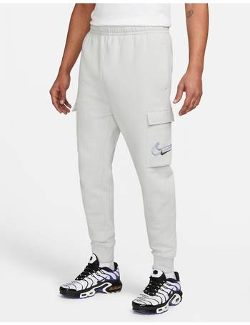 nike cuffed cargo joggers in light stone