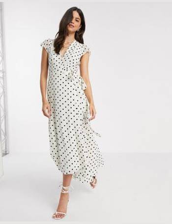 ted baker mariani spot dress ivory