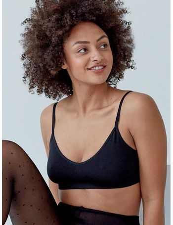 Pretty Polly Seamfree Eco Wear Rib Button Bra