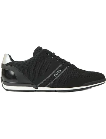 boss athleisure maze low top knit trainers