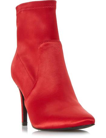 Dune red ankle outlet boots