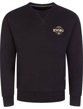 Evisu Black & White Monogram Sweatshirt - Sweatshirts from Brother2Brother  UK