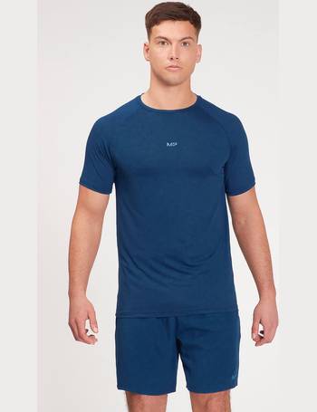 MP Men's Seamless Short Sleeve T-Shirt - Deep Blue Marl
