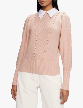 ted baker floral collar jumper