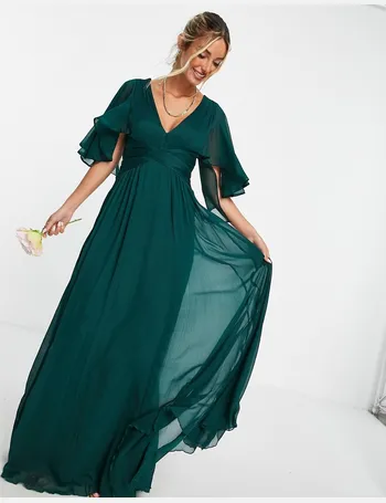 emerald green bridesmaid dresses asos