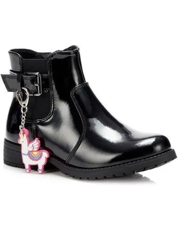 Debenhams girls black boots sale